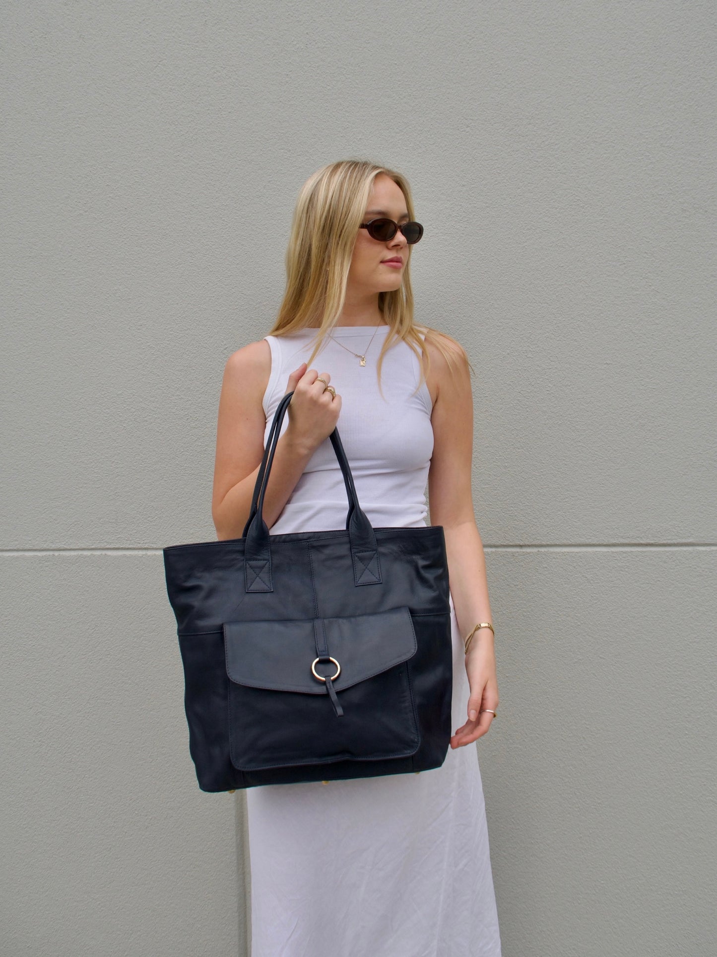 Lisette Laptop Bag | Navy | Pre-Order