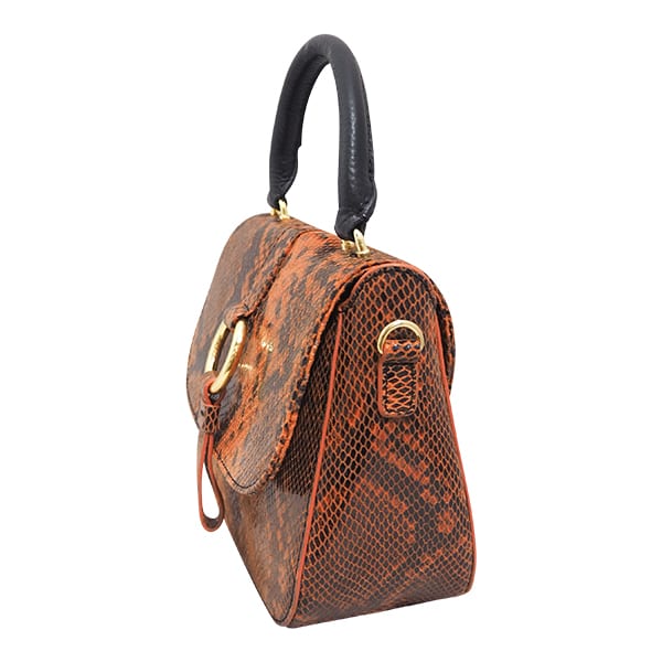 Monk Leather, Mini Jordan Orange Snake, Product shot 3