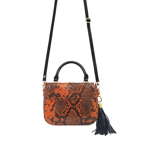Monk Leather, Mini Jordan Orange Snake, Product shot 5