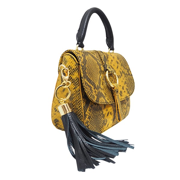 Monk Leather, Mini Jordan Yellow Snake, Product shot 2