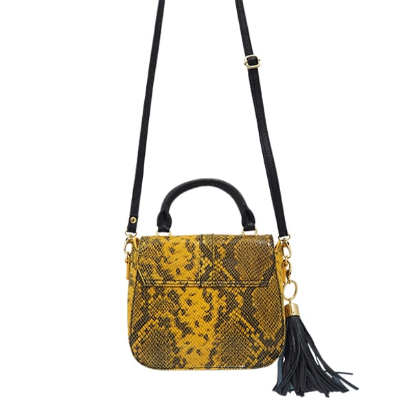 Monk Leather, Mini Jordan Yellow Snake, Product shot 6