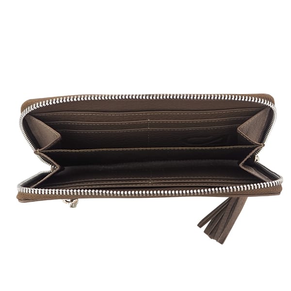 Cadelle Leather Padma wallet, Smoke, product shot 2