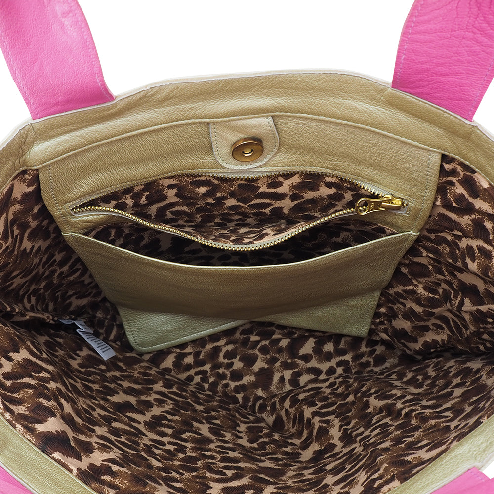 Positano | Gold/Fuchsia