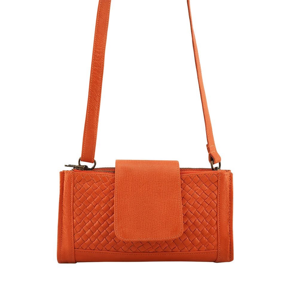 Prato Convertible Wallet | Mandarin