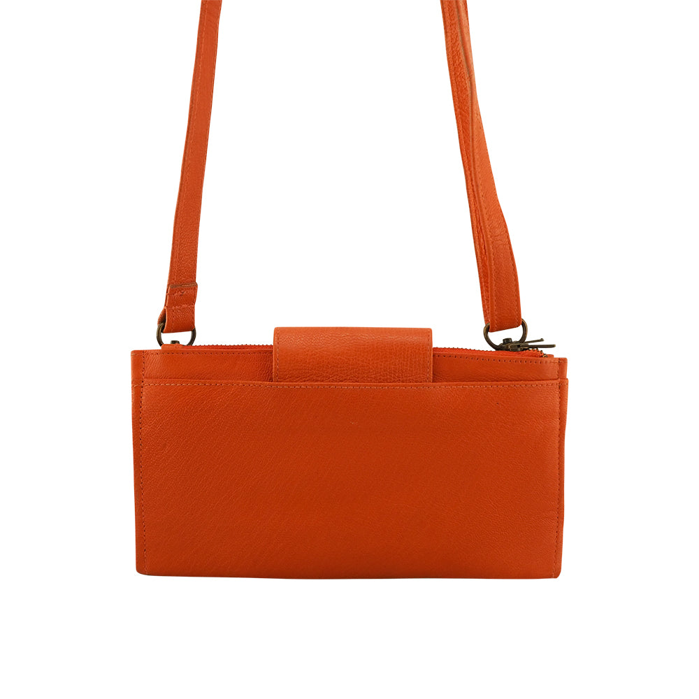 Prato Convertible Wallet | Mandarin