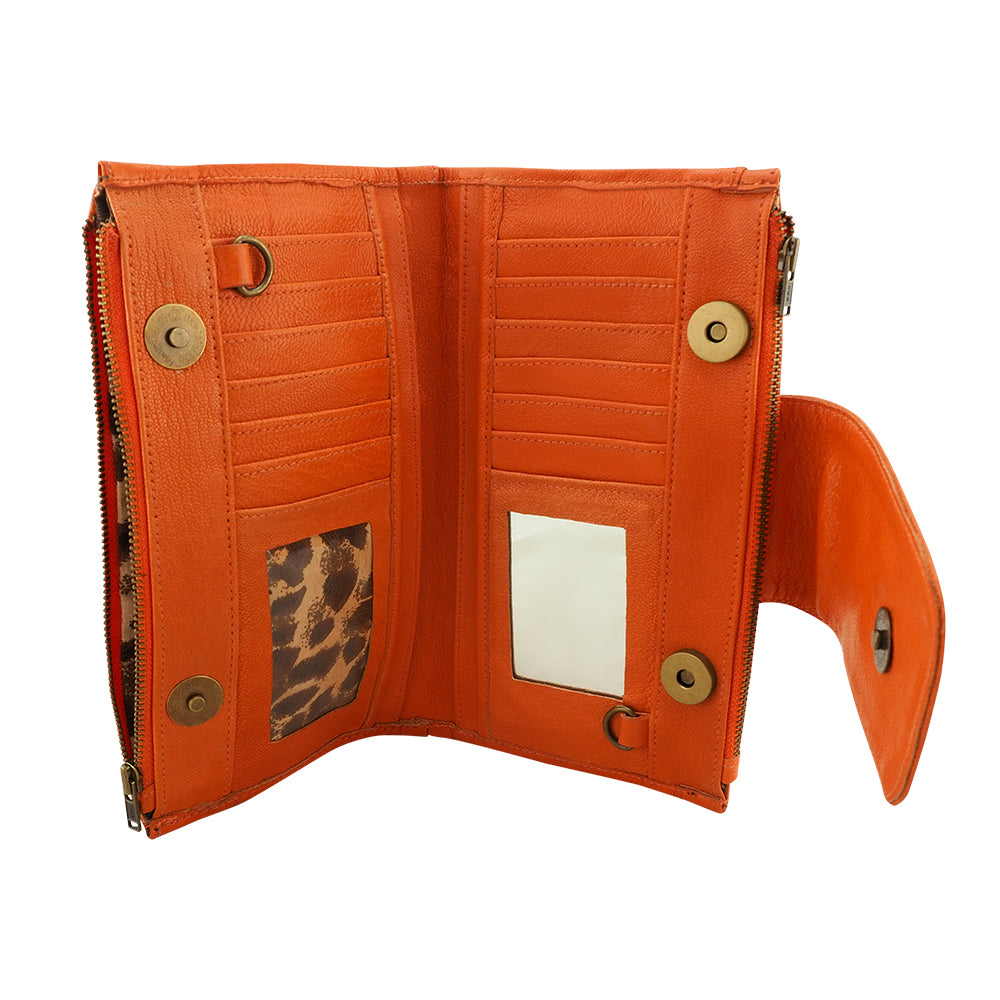 Prato Convertible Wallet | Mandarin