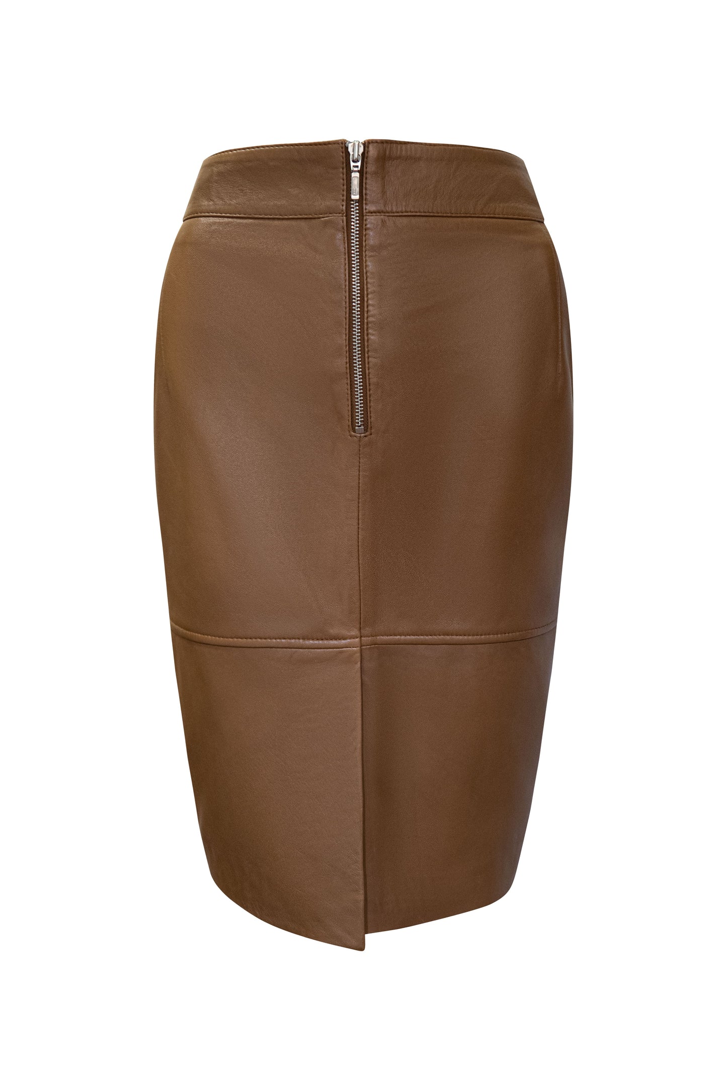 Priscilla Seam Detail Skirt | Dark Camel