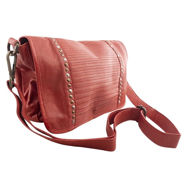 Elega Leather Crossbody Bag | Red