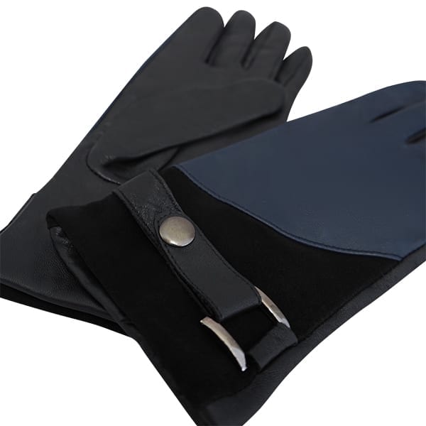 Cadelle Leather Two Tone Glove, Black - Navy, product image shot 2