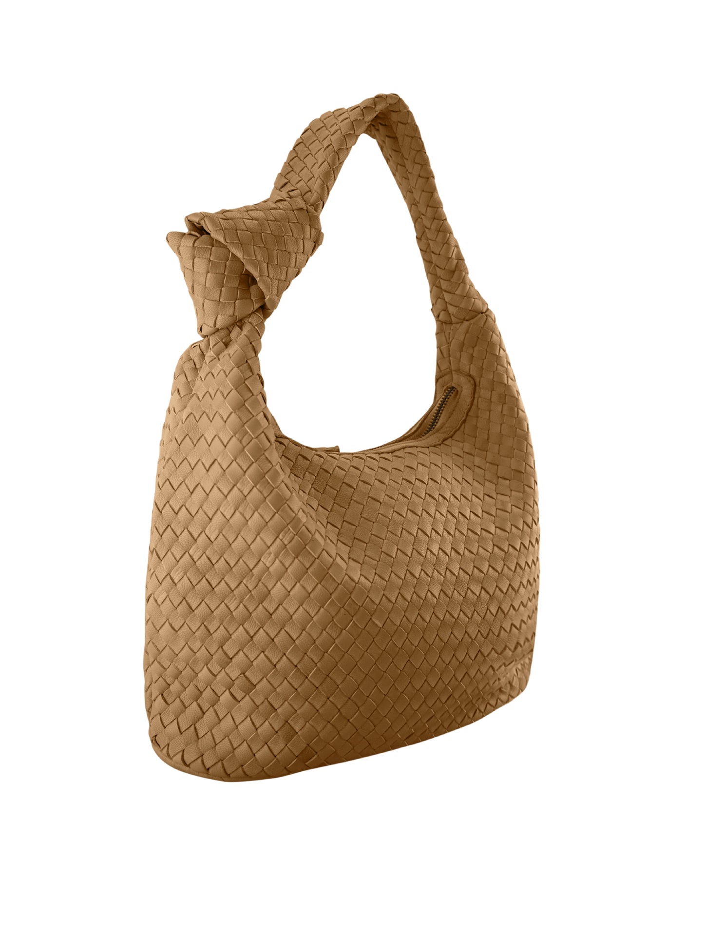 Helena Weave Hobo | Camel