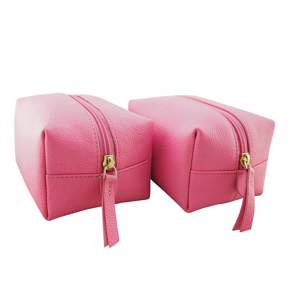 Sophia 4 Piece Travel Makeup Case | Fuchsia