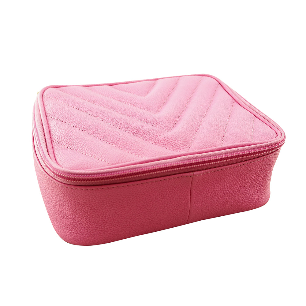 Sophia 4 Piece Travel Makeup Case | Fuchsia