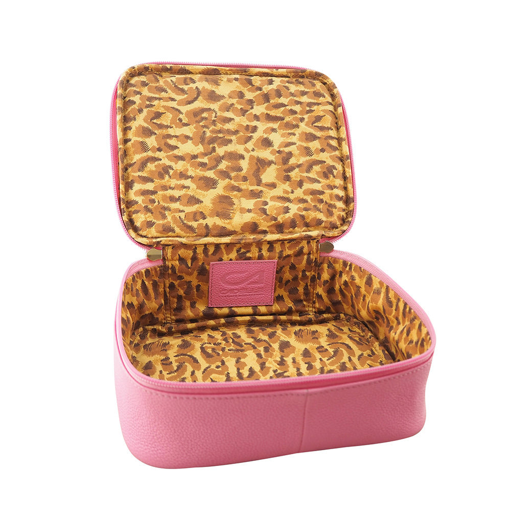 Sophia 4 Piece Travel Makeup Case | Fuchsia