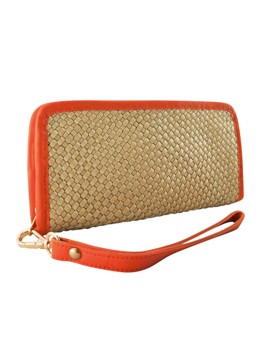 Taylor Wallet | Gold/Mandarin