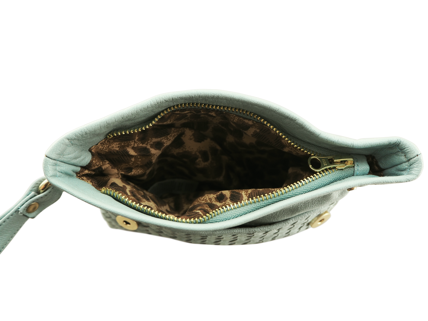 Luna Weave Clutch | Mint