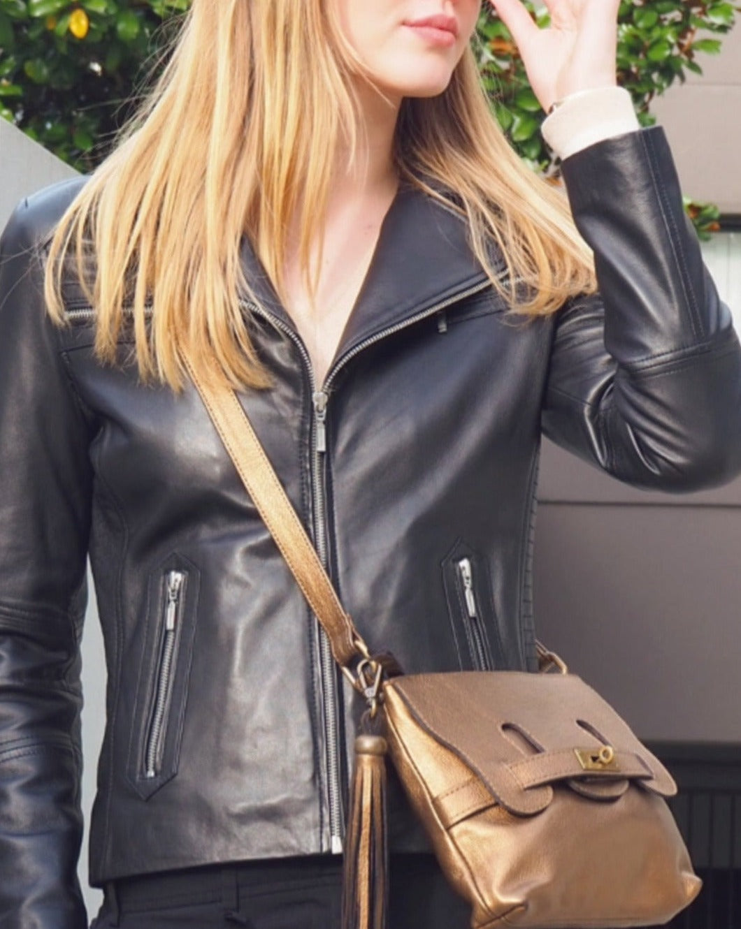 Mini Effie Handbag | Bronze Metallic