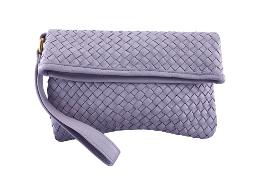 Luna Weave Clutch | Lilac