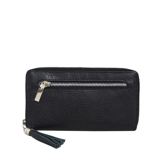 Cadelle Leather Padma wallet, Black, product shot 1
