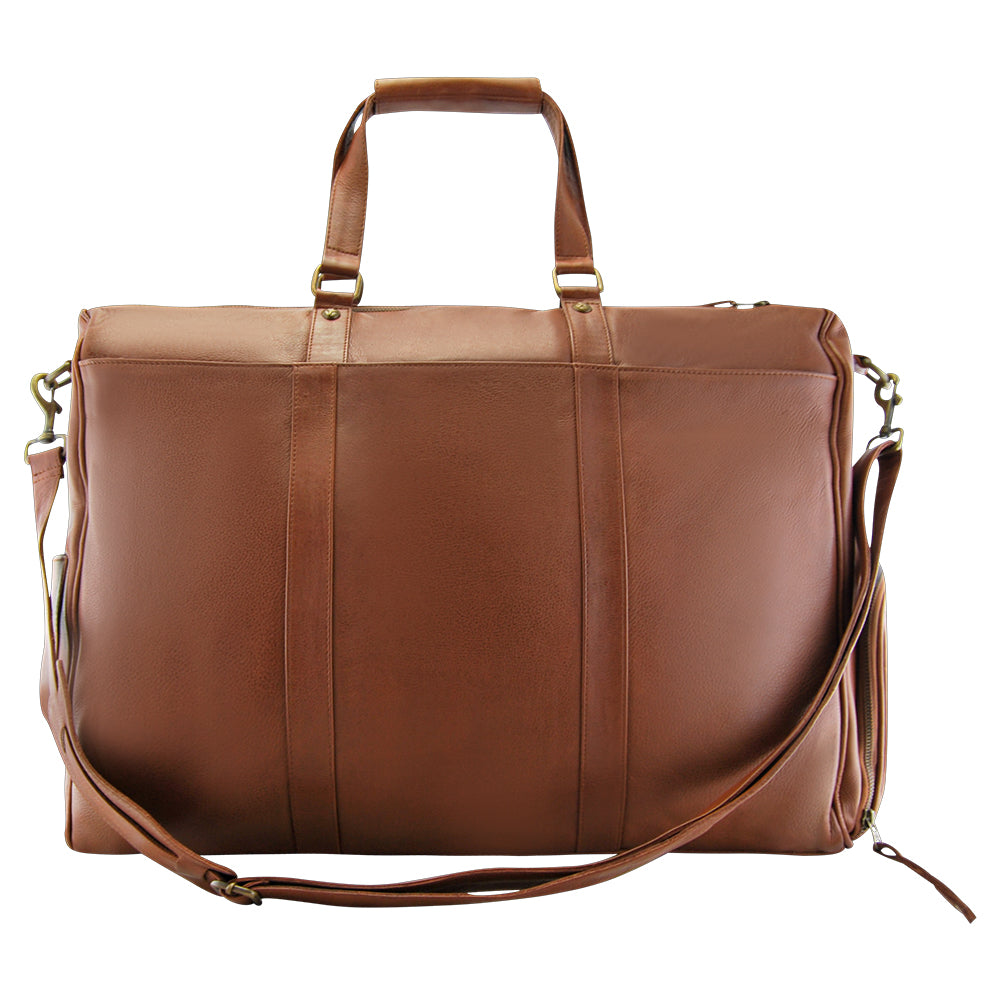 Charlie Unisex Overnighter Leather Bag | Black | Pre-order