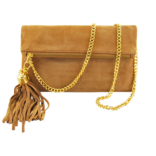 MONK August Clutch Suede | Tan