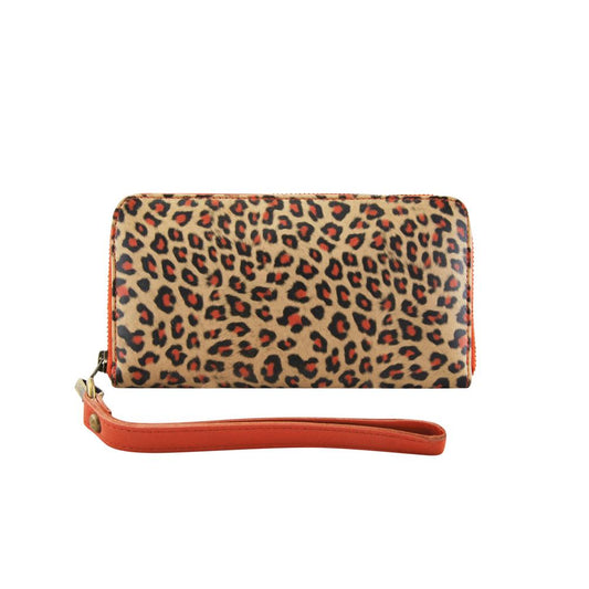 Bella Wallet | Animal Print/Orange
