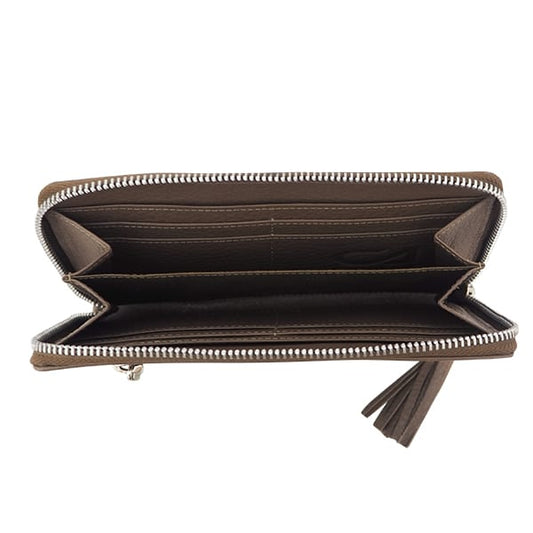 Cadelle Leather Padma wallet, Smoke, product shot 2