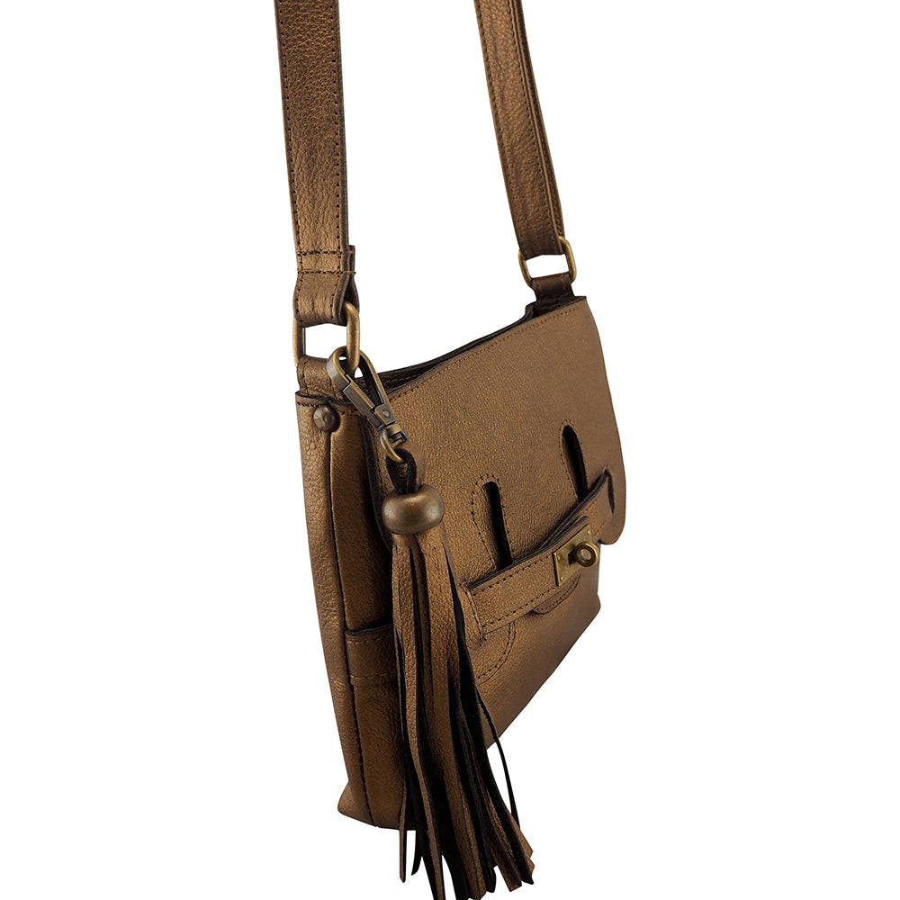 Mini Effie Handbag | Bronze Metallic