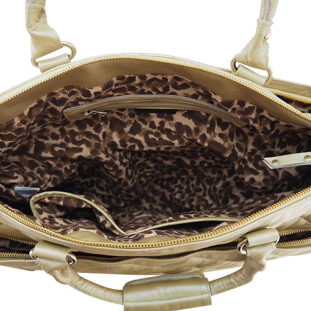 Bailey Overnighter | Gold Metallic |Pre -Order |