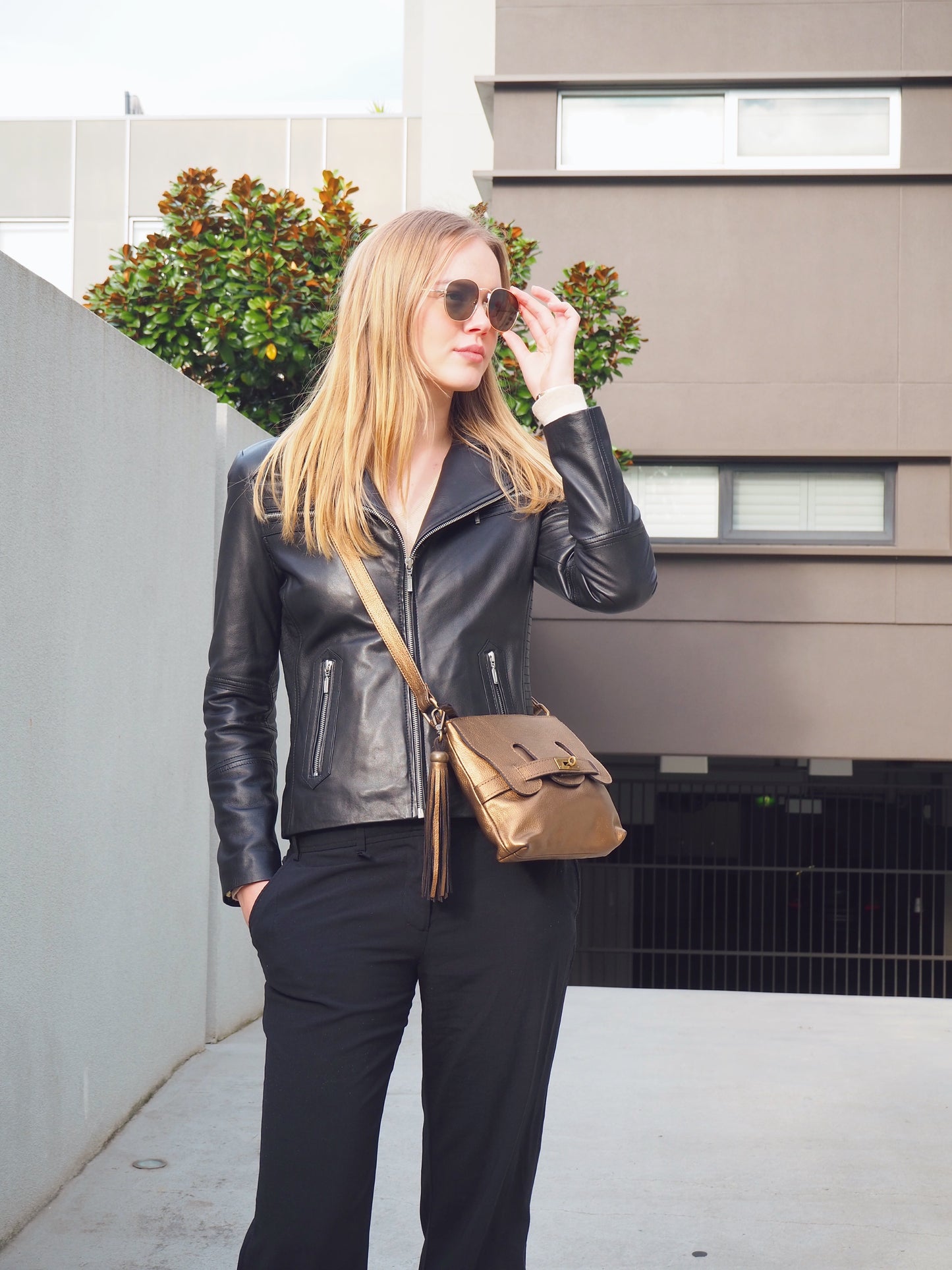 Mini Effie Handbag | Bronze Metallic