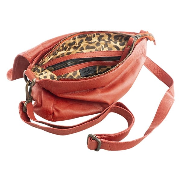 Elega Leather Crossbody Bag | Red